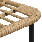 vidaXL Ensemble à manger d'extérieur 5 Pièces résine tressée et verre