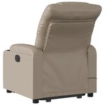 vidaXL Fauteuil inclinable de massage électrique cappuccino similicuir