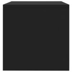 vidaXL Tables de chevet 2 Pièces Noir 40x30x30 cm Bois d'ingénierie