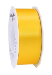 Satin double face 25-m-rouleau 40 mm jaune
