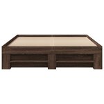 vidaXL Cadre de lit sans matelas chêne marron 140x200 cm