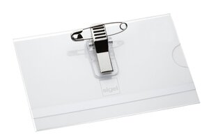 Bte de 50 Badges avec double système de fixation 54 x 90 mm SIGEL