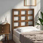 vidaXL Tête de lit Marron miel 80 5x4x100 cm Bois massif de pin