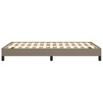 vidaXL Cadre de lit taupe 120x190 cm tissu
