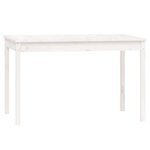 vidaXL Ensemble à manger de jardin 4 Pièces blanc bois massif de pin
