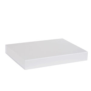 Boîte plate luxe blanc mat à fermeture aimantée 37 x 26 x 6