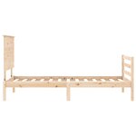 vidaXL Cadre de lit et tête de lit 100x200 cm bois massif