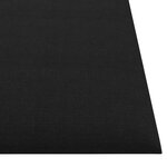 vidaXL Panneaux muraux 12 Pièces Noir 30x30 cm Tissu 1 08 m²