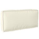 vidaXL Coussin de palette pour dossier Crème 80x40x12 cm Tissu Oxford