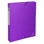 Boite De Classement Exabox Dos 40mm Carte Enduite Teksto - A4 - Couleurs Assorties - X 8 - Exacompta