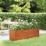 vidaXL Lit surélevé de jardin rouillé 160x40x45 cm acier corten