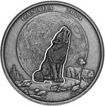 Pièce de monnaie en Argent 30 Dollars g 61.3 Millésime 2024 HOWLING WOLF