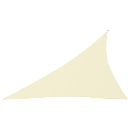 vidaXL Voile de parasol tissu oxford triangulaire 4x5x6 4 m crème