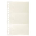 Recharge De 10 Pochettes Détachables Pour Porte Cartes De Visite Exactive® - 19x12 5cm - Cristal - Exacompta