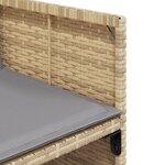 vidaXL Ensemble à manger de jardin et coussins 11 Pièces mélange beige
