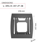 Support grillage rigide & palissade gris anthr. Mat sablé ral 7016ms