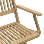 vidaXL Chaises de jardin pliantes lot de 6 54 5x58x90 cm bois d'acacia