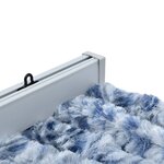 vidaXL Rideau anti-mouches bleu et blanc 100x230 cm chenille