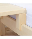 Lit cabane pour 2 enfants bois massif blanc 90 x 160 cm