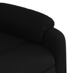 vidaXL Fauteuil de massage inclinable électrique Noir Tissu