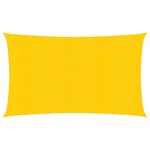 vidaXL Voile d'ombrage 160 g/m² Jaune 2 5x5 m PEHD