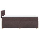 vidaXL Sommier à lattes de lit avec matelas Marron foncé 90x200 cm