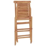 vidaXL Chaises de jardin pliantes lot de 2 47x63x90cm bois massif teck