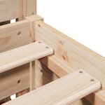 vidaXL Cadre de lit sans matelas 120x190 cm bois de pin massif