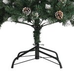 vidaXL Sapin de Noël artificiel avec support Vert 150 cm PVC