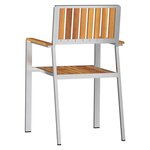 Chaises de jardin empilables vidaXL 8 Pièces 54.5x56x87 cm Bois de teck massif