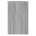 vidaXL Bureau Sonoma gris 100x50x76 cm Bois d'ingénierie