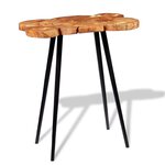 vidaXL Table de bar Bois d'acacia massif 90x60x110 cm