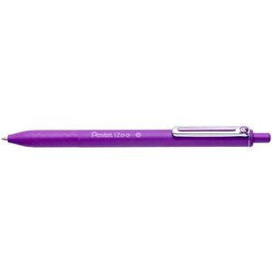 Stylo bille rétractable izee pointe 1mm tracé 0 3 violet x 12 pentel