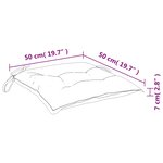 vidaXL Coussins de chaise lot de 4 à motif de feuilles 50x50x7cm tissu