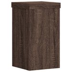 vidaXL Supports pour plantes 2 Pièces chêne marron bois d'ingénierie