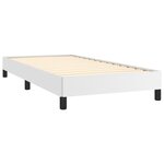 vidaXL Cadre de lit Blanc 90x200 cm Similicuir
