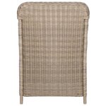 vidaXL Ensemble à Manger de jardin 11Pièces poly rotin et bois solide