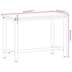 vidaXL Établi 115x55x81 5 cm bois massif de hêtre et métal
