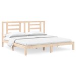 vidaXL Cadre de lit Bois de pin massif 200x200 cm