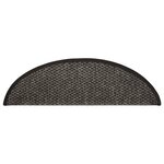 vidaXL Tapis d'escalier autocollants 15 Pièces 56x17x3 cm Anthracite