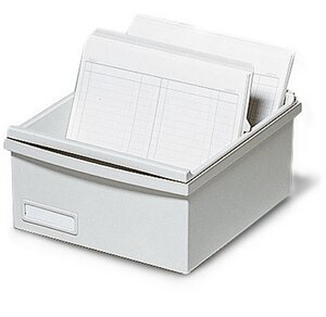 Boîte K 500 fiches A7 gris lumière EXACOMPTA