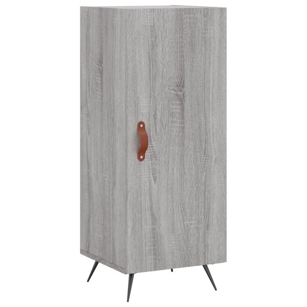 vidaXL Buffet Sonoma gris 34 5x34x90 cm Bois d'ingénierie