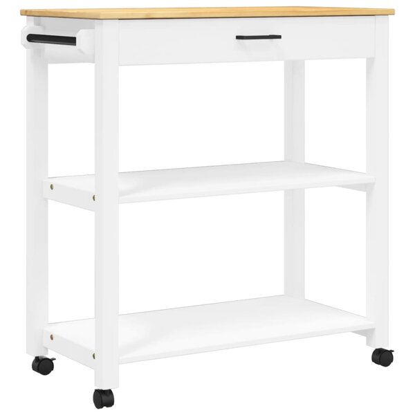 vidaXL Chariot de cuisine MONZA 84x40x90 cm bois massif de pin