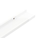 vidaXL Étagères murales 4 Pièces Blanc brillant 60x9x3 cm