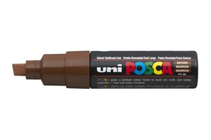 Marqueur pointe large biseautée POSCA PC8K 8mm Marron x 6 POSCA