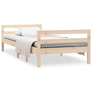 vidaXL Cadre de lit sans matelas 90x190 cm bois de pin massif