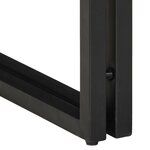 Table d'appoint vidaXL avec tiroir Noir 30x30x40 cm Bois de manguier massif