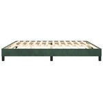 vidaXL Cadre de lit Vert foncé 200x200 cm Velours