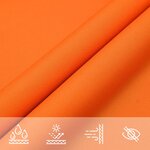 vidaXL Voile de parasol tissu oxford carré 4 5x4 5 m orange