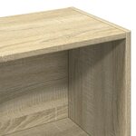 vidaXL Bibliothèque chêne sonoma 57x28 5x141 cm bois d'ingénierie
